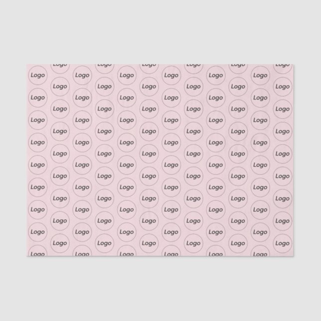 Custom Logo Business Professional packaging Pink Tissue Paper (Front)