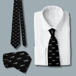 Custom Logo Business Professional Tie<br><div class="desc">Simple black logo tie; just add your own logo to create custom professional and promotional products.   If you require further customisation or colour variations,  please use the message me button below.</div>