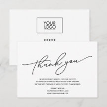 Custom Logo Business Thank You
