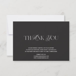 Custom Logo Business Thank You Card