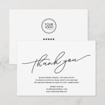 Custom Logo Business Thank You