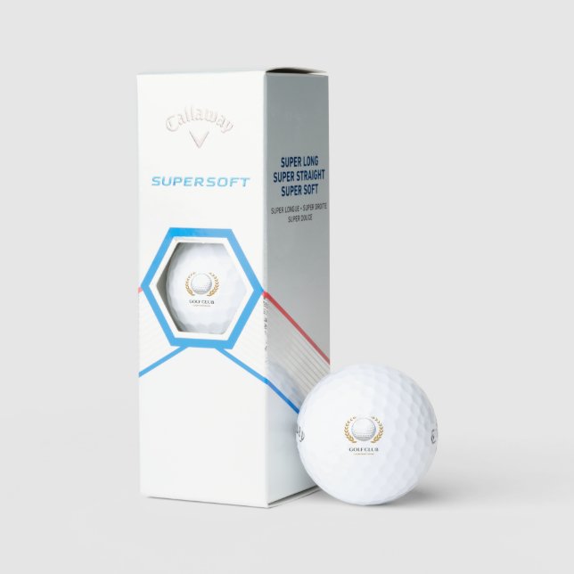 Custom Logo Callaway Supersoft Personalized  Golf Balls (Packaging)