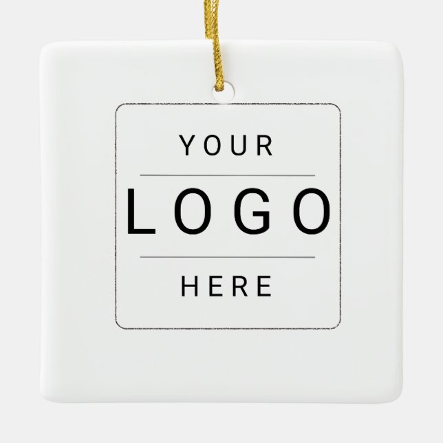 Custom Logo Ceramic Ornament (Front)