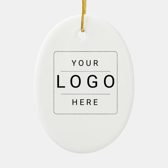 Custom Logo Ceramic Tree Decoration (Front)