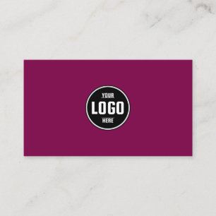 Custom Logo Circle Modern Minimalist Black and Whi Business Card