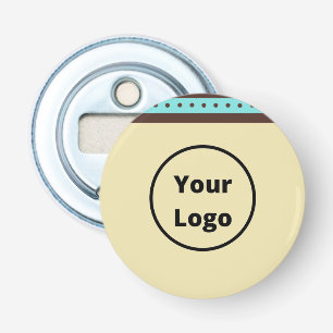 Custom logo circles and stripes pattern bottle opener