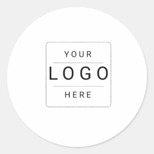 Custom Logo Classic Round Sticker