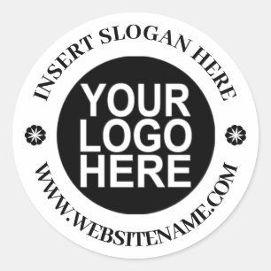 Custom Logo Classic Round Sticker