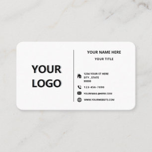 Custom Logo Colors Font Professional Business Card