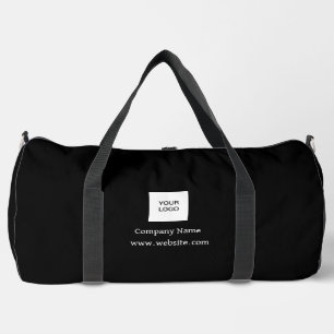 Custom Logo Company Black Business Corporate Duffle Bag