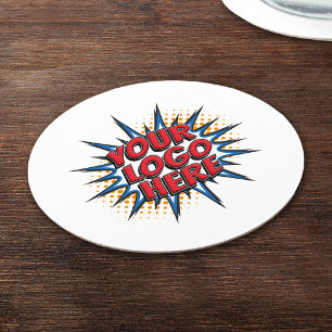 Custom Logo Company Branded Paper Coaster