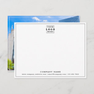 Custom Logo Company Name Business Contact Photo  Card