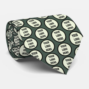 Custom Logo Company Sage Green Business Corporate Tie