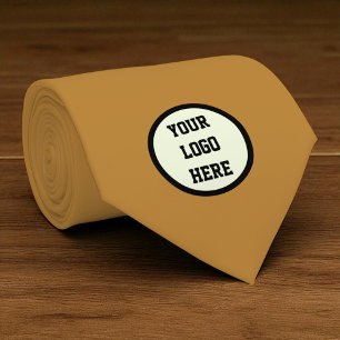 Custom Logo Company Terracotta Business Corporate Tie