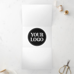 Custom Logo Corporate Holiday Gift Keepsakes Bulk Tri-Fold Holiday Card
