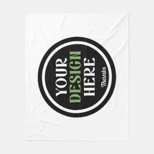 Custom Logo Corporate Holiday Gift Mug Set Fleece Blanket