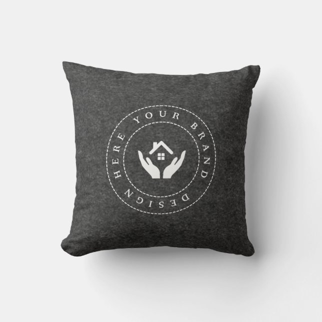 Custom Logo Corporate Showroom Matching Cushion (Front)