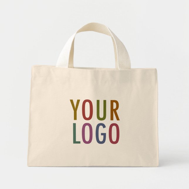 Custom Logo Cotton Canvas Swag Bag No Minimum (Front)
