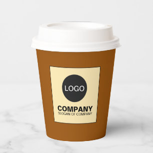 Custom Logo Cups Branded Coffee Cups with Lids