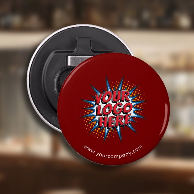 Custom Logo, Custom Text, Red Bottle Opener (Creator Uploaded)
