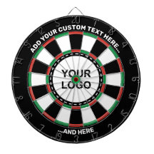Custom Logo Dartboard with Text