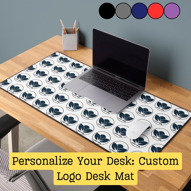 Custom Logo Desk Mat – Personalised Office Mouse (Personalize Your Desk: Custom Logo Desk Mat)