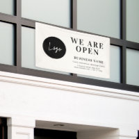 custom logo detail business shop banner