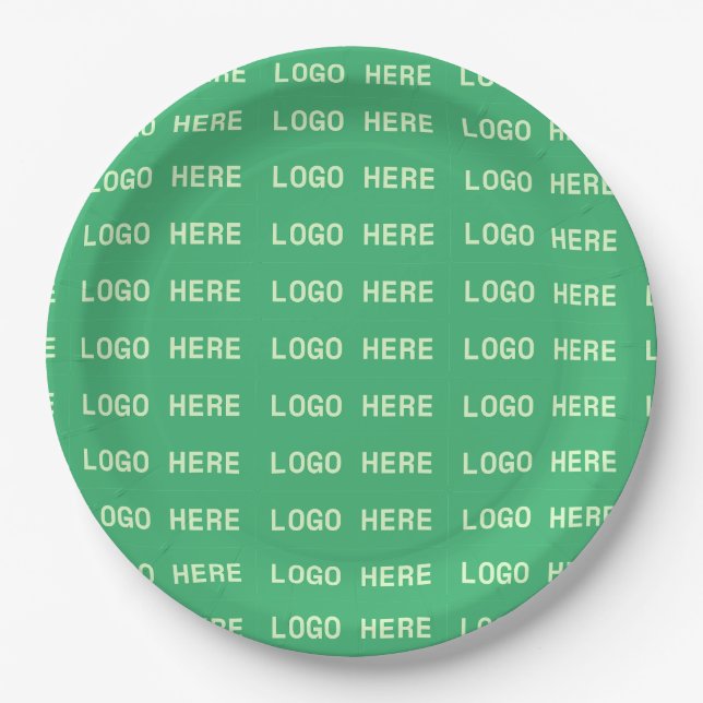 Custom Logo Disposable Business Party  Paper Plate (Front)