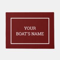 Custom Logo Doormat Brown