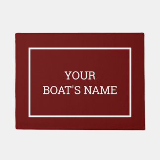 Custom Logo Doormat Brown