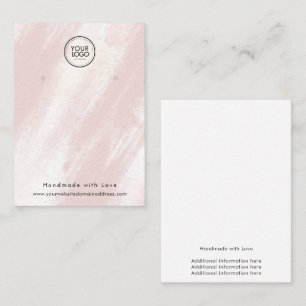 Custom Logo Earring Display Business Card