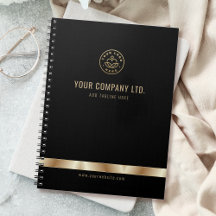 Custom Logo Elegant Black Gold