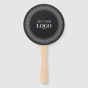 Custom Logo Elegant Corporate Promotional Minimal Hand Fan
