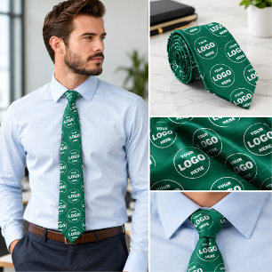 Custom Logo Emerald Green - Professional Branded  Tie