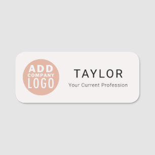 Custom Logo Employee Company Safety Pin Name Tag