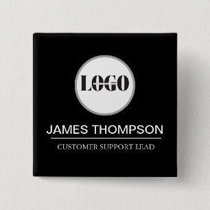 Custom Logo Employee Gear for Your Business Team 15 Cm Square Badge