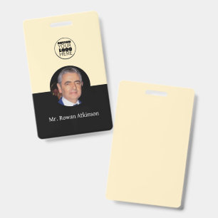 Custom Logo Employee ID Badge Card   Photo Name 
