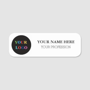 Custom Logo Employee magnetic and safety pin Name Tag