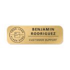 Custom Logo Employee Magnetic Faux Gold