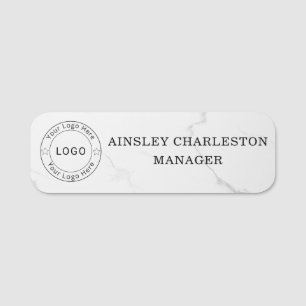 Custom Logo Employee magnetic Name Tag