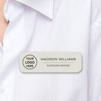 Custom Logo Employee Magnetic Name Tag