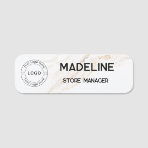 Custom Logo Employee magnetic Name Tag