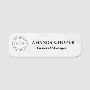 Custom Logo Employee magnetic Name Tag