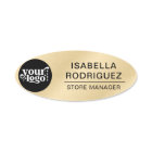 Custom Logo Employee Magnetic or Safety Pin Faux G
