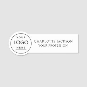 Custom Logo Employee magnetic or safety pin Name Tag