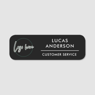 Custom Logo Employee Magnetic Or Safety Pin Name  Tag
