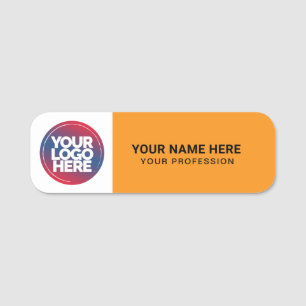 Custom Logo Employee magnetic or safety pin Name Tag
