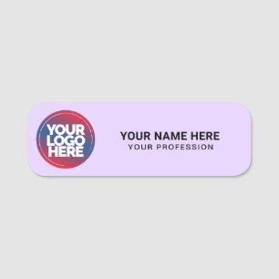 Custom Logo Employee magnetic or safety pin Name Tag