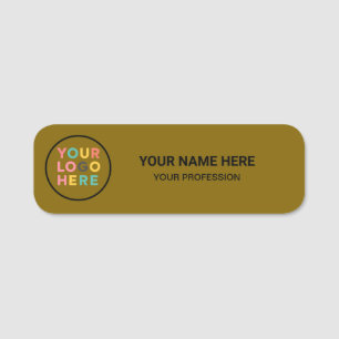 Custom Logo Employee Magnetic Or Safety Pin Name Tag