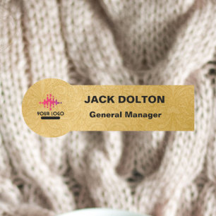 Custom Logo Employee Magnetic Or Safety Pin Name Tag